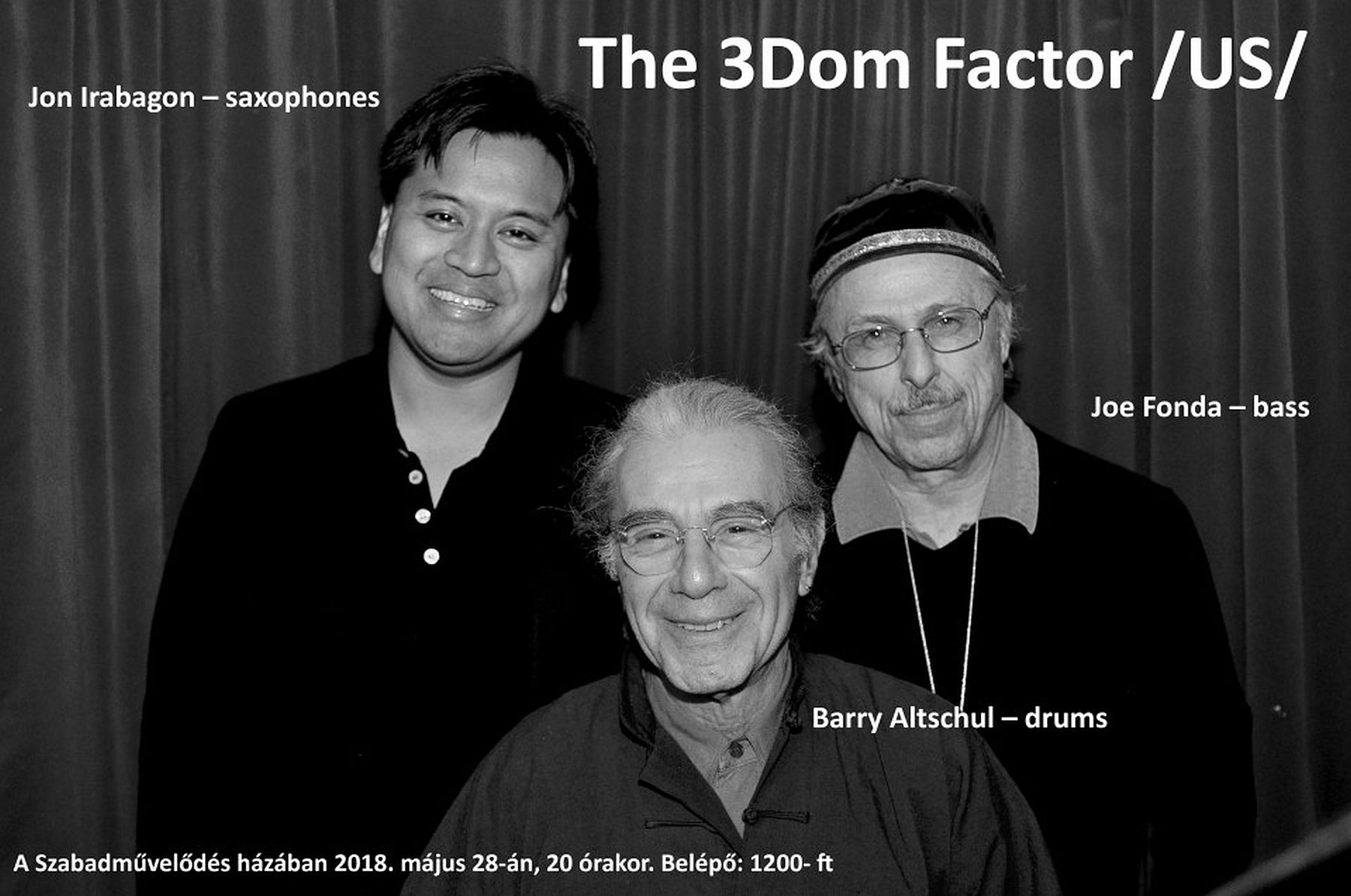 A The 3Dom Factor koncertezik hétfőn A Szabadművelődés Házában